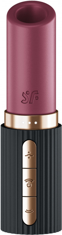 Воздушно-волновой стимулятор Deep Kiss black в виде помады 4083247